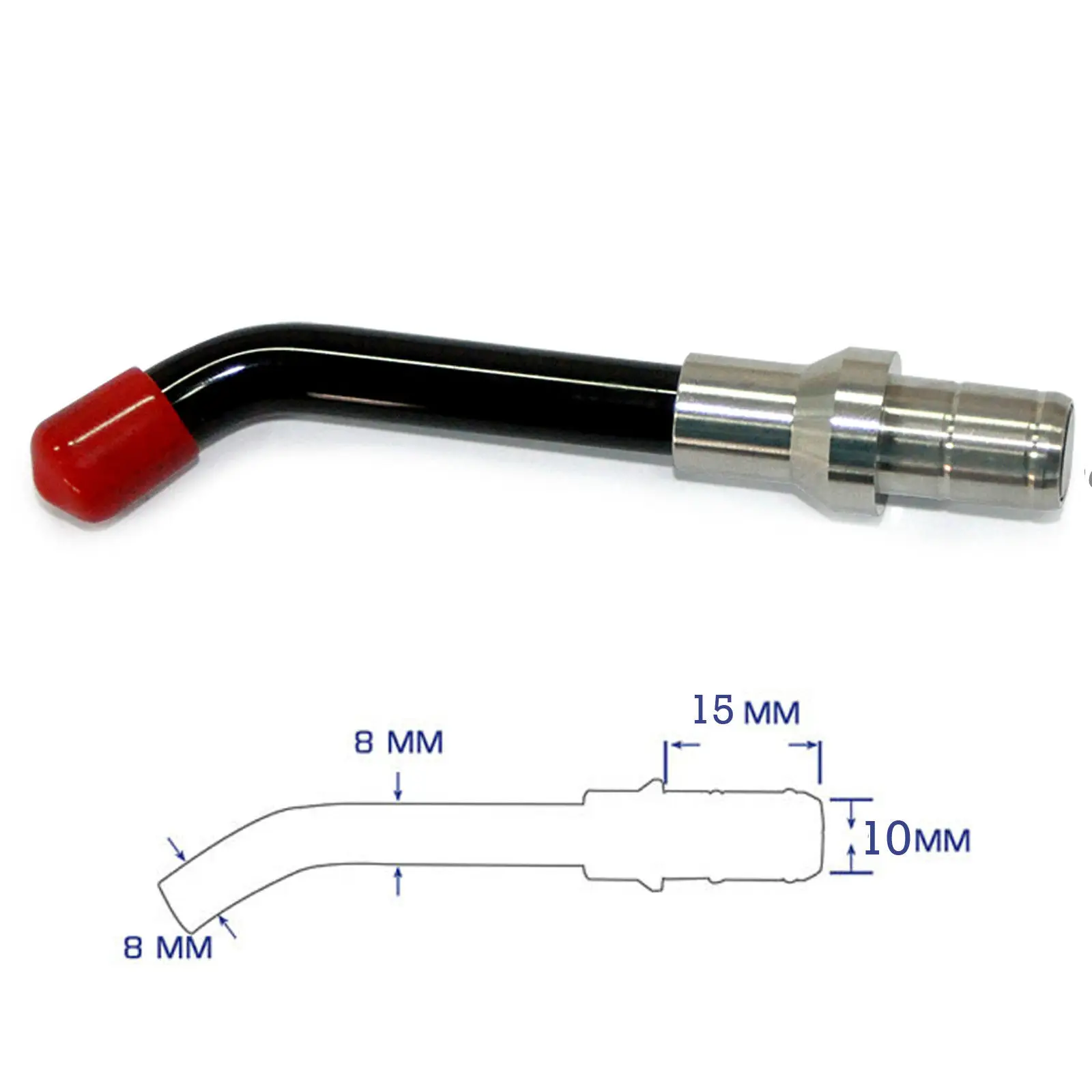 

8x15x10mm Universal Tip Guide Optic Fiber Rod for Dental Curing Light Lamp