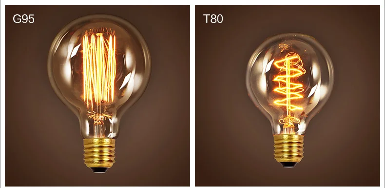 Американский винтажный подвесной светильник s медный держатель лампы вольфрамовый светильник промышленные подвесные лампы Золотой/хром E27 W-лампа накаливания