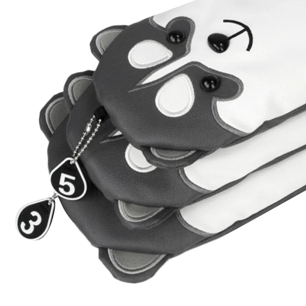 3PCS Golf Club Head Covers for Drivers and Fairways/Golf Driver Head Covers With Easy-to-Read Number Tags