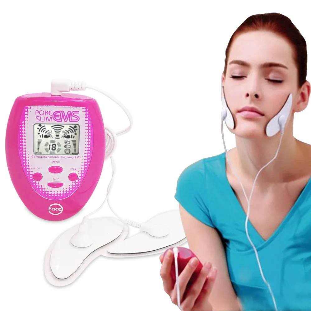 

2pcs Electrode Face Cheek Stiker EMS Electric Slimming Face Tool Jaw Exerciser Body Massage Facial Electronic Muscle Stimulation