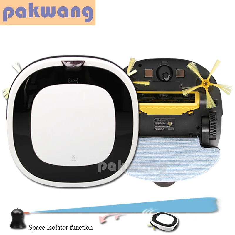 New Smart Robot Vacuum Cleaner D5501 Big Mop with Water Tank, 2 Suction