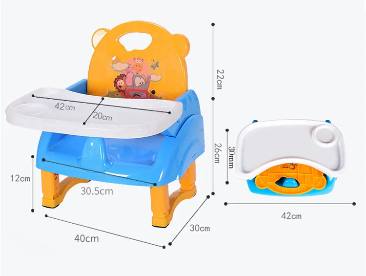 Детский бустер сиденья можно сложить портативный детский стульчик ужин стулья для кормления для 6 м-36 м