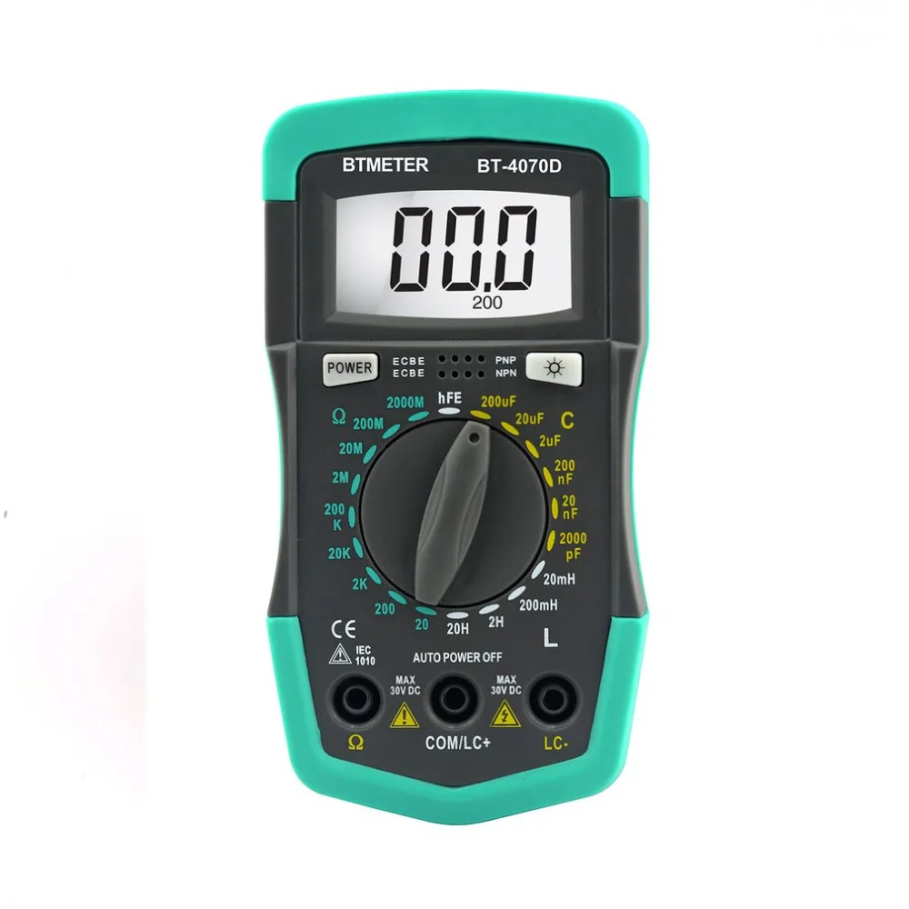Btmeter HP4070D мини цифровой мультиметр сопротивление фарадметр транзистор