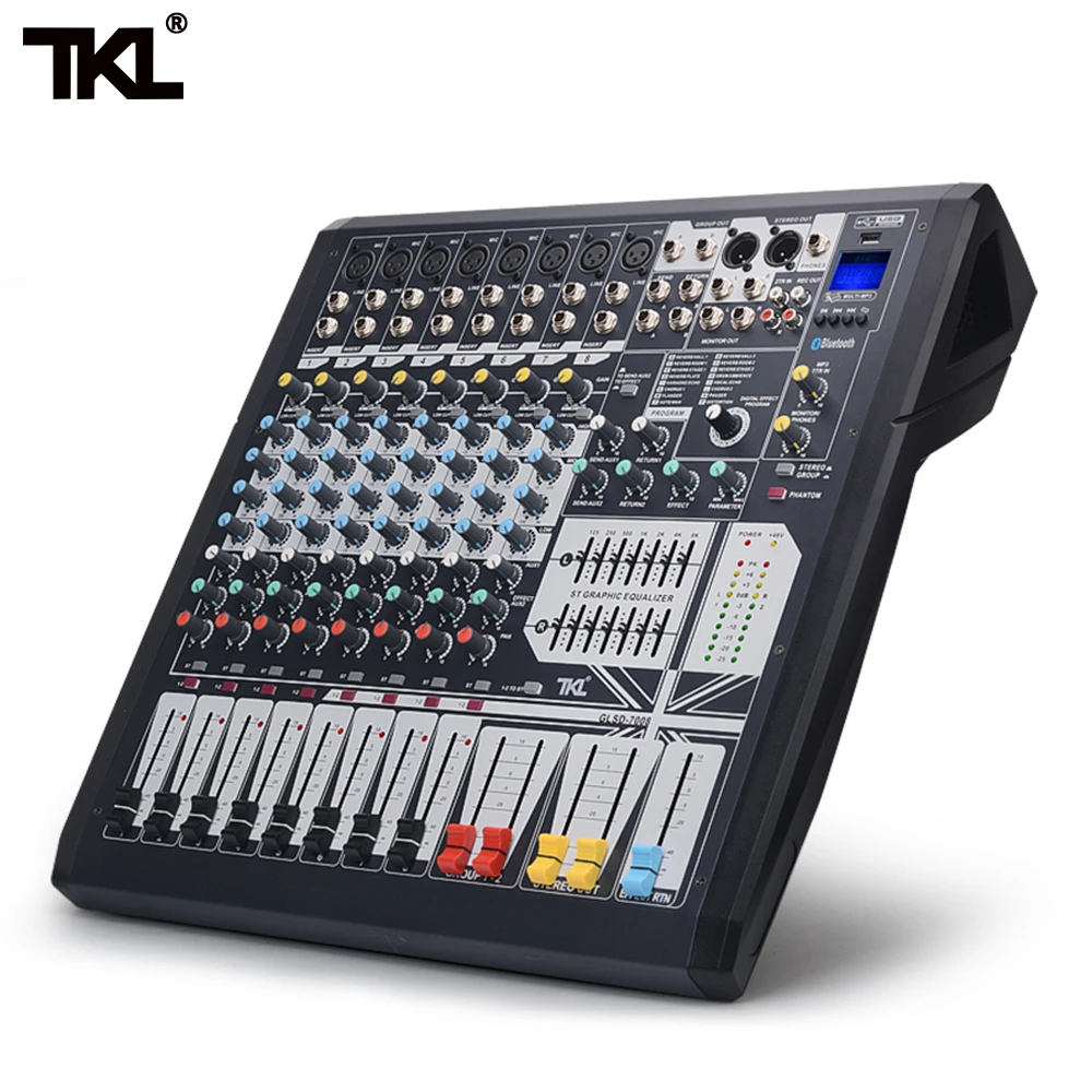 

TKL GLSD 8Channel 12Channel 16Channel Mixers Effect Processors reverberation digital mixer DJ device Bluetooth USB for stage