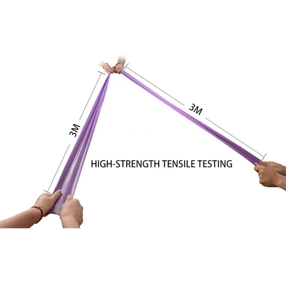 Латексный эластичный ремень для йоги, бодибилдинга, фитнеса, гибкий эластичный канат, для пилатеса, занятий спортом, тренировки, растяжение, эластичная лента