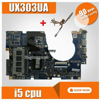 

For Asus UX303UA UX303U UX303UB U303U Laptop motherboard Mainboard test ok GM 4GB RAM i5-5200U CPU sed-Heatsink