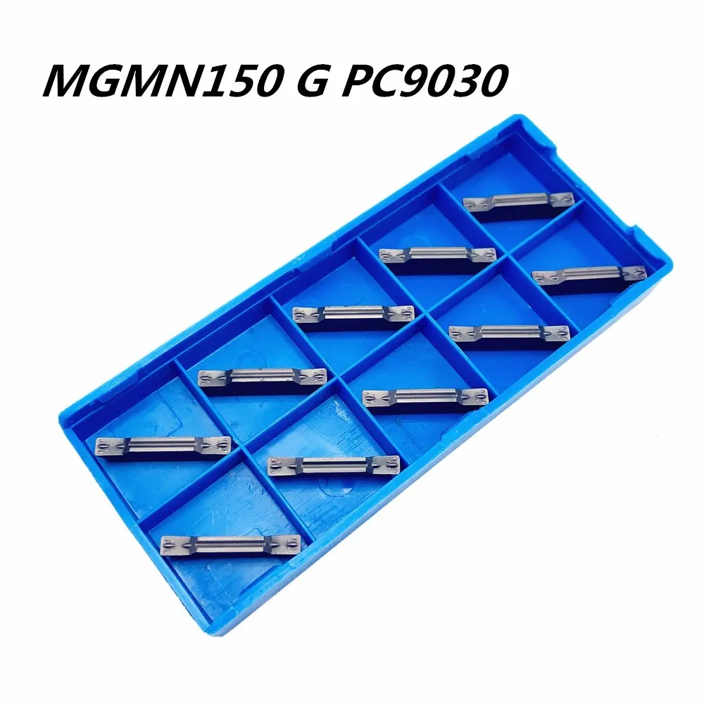 20 шт токарный инструмент MGMN150 G PC9030 1,5 мм щелевые Карбидное лезвие Металл для проворачивания MGMN150 нержавеющая сталь инструменты для