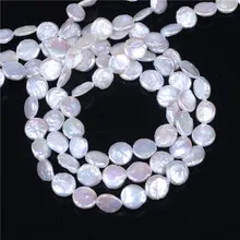 Moneta di Perle Coltivate D'acqua Dolce Branelli Della Perla, Inspirational, naturale, bianco, 10-11mm, Foro: circa 0.8 millimetri, Venduto Per 16 Inch Strand
