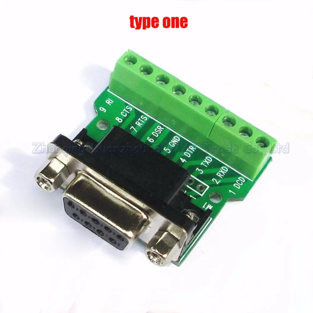 

DB9 Serial port Female socket turn to wiring Terminal DR9 DB9 female turn to terminal