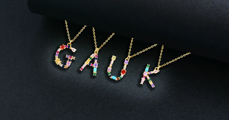 SINLEERY великолепное дизайнерское цветное Кристальное ожерелье с надписью "имя" для женщин, цепочка золотого цвета, ювелирные изделия на заказ XL441 SSC