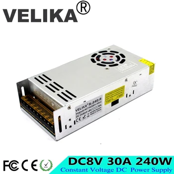 

Best quality 240W 8V 30A Small Volume Single Output Switching power supply for LED Strip CNC 3D Print CCTV Motor Display Screen