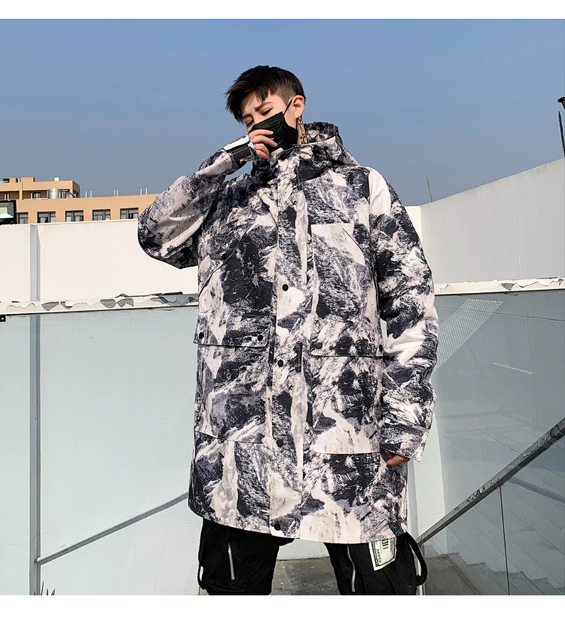 Patchwork Oversize Windbreaker Pullover Jackets Male Coats Vintage Varsity Jacket Men  (8)
