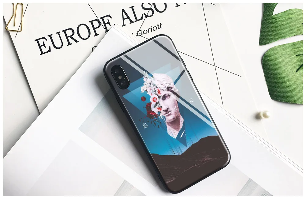 Мягкий силиконовый чехол из закаленного стекла для Apple iPhone 6 6s 7 8 Plus X XR XS MAX|Бамперы|