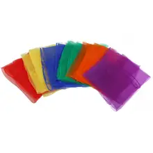 Новые шелковые 6 шт./компл. со спрямленными углами для танцев и сцены реквизит жонглирование шарфы украсить шарфы