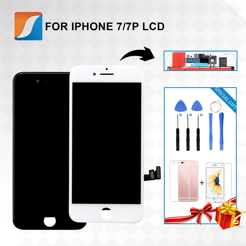 

AAA+++ For iPhone 7 7PLUS LCD With 3D Force Touch For Apple 8 8Plus Screen Assembly Replacement Display No Dead Pixel