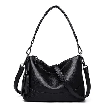 

Women Hobos Messenger Bag Luxury Ladies Leather Soft Handbag Female Designer Crossbody Shoulder Tote Bag Bolsa Feminina C1090