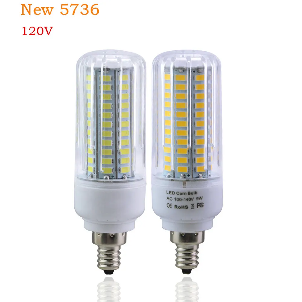 Светодиодный светильник светодиодный лампы E27 E17 E12 110V 5736 SMD 3 Вт-15 Вт лампада светодиодный лампы светодиодный s для дома светильник ing для Люстра светильник Инж