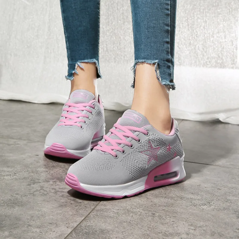 

Tenis Feminino 2019 Tennis Shoes Women Breathable Gym Sport Shoes Ladies Jogging pink Sneakers Fitness Trainers Zapatos Mujer