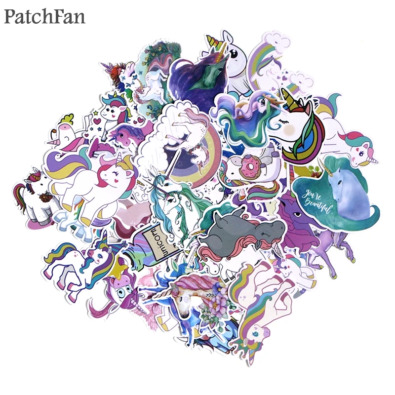 Patchfan 50 шт. красочные Мультяшные лошади креативные DIY декоративные наклейки мультфильм для DIY PC стены ноутбук телефон Скрапбукинг A1385