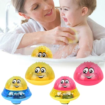 

Funny Baby Bath Toys Electric Induction Water Spray Toys for Children Light & Music Rotatable Kids Swiming Pool Play Water Toys