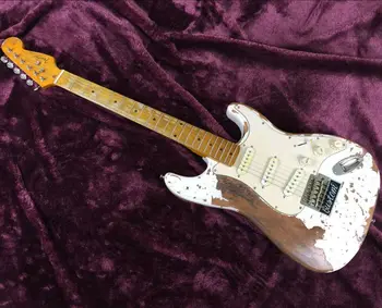 

Free Shipping Cost Handwork Relic Electric Guitar ST01 Good Job Promotional Activities Hot Sale