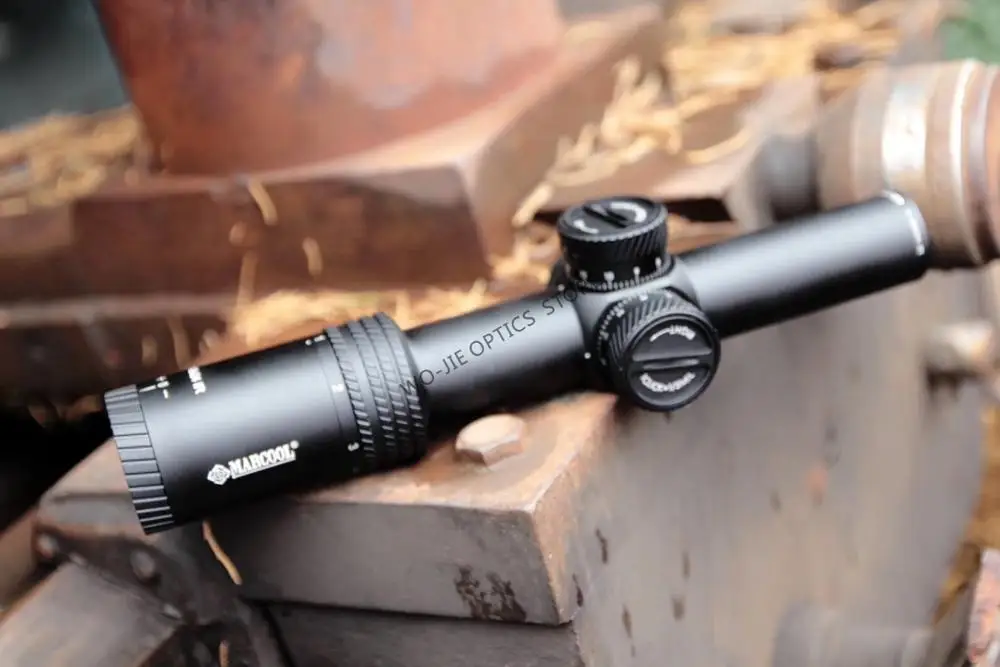 Marcool 1-6 ×24 IG Riflescope Регулируемый охотничий светильник в красный горошек тактический прицел оптический прицел быстрый фокус