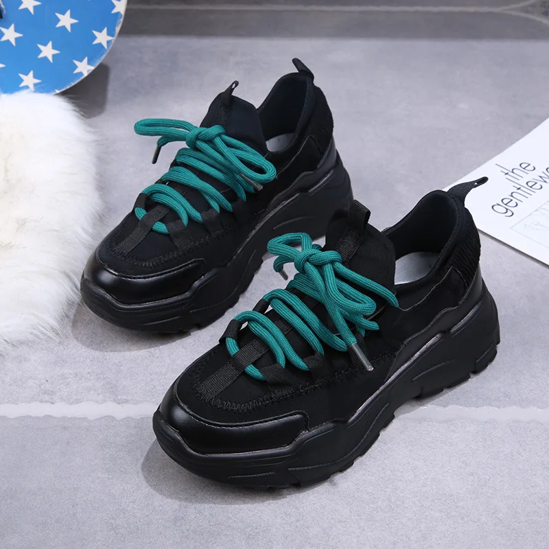 

Women Platform Shoes Flats Thick Sole Platform Casual Shoes Woman Sneakers Women Fashion Comfortable Shoes Ladies Buty Damskie