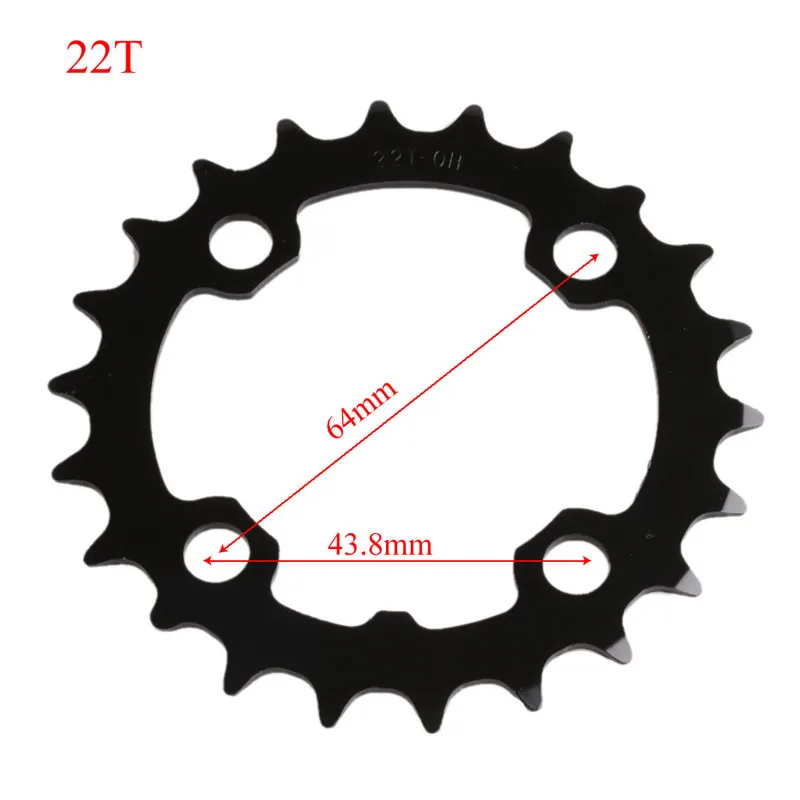 QILEJVS MTB велосипед кольцо цепи велосипеда цепь 22 T/32 T/42 T/44 T для SHIMANO шатуны - Цвет: 22T