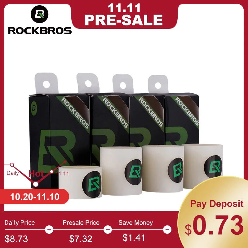 

ROCKBROS 2pcs Bicycle Tire Liner Puncture Proof Pad 26/27.5/29/700 C MTB Mountain Road Bike Protection Pad Bicycle Accessories