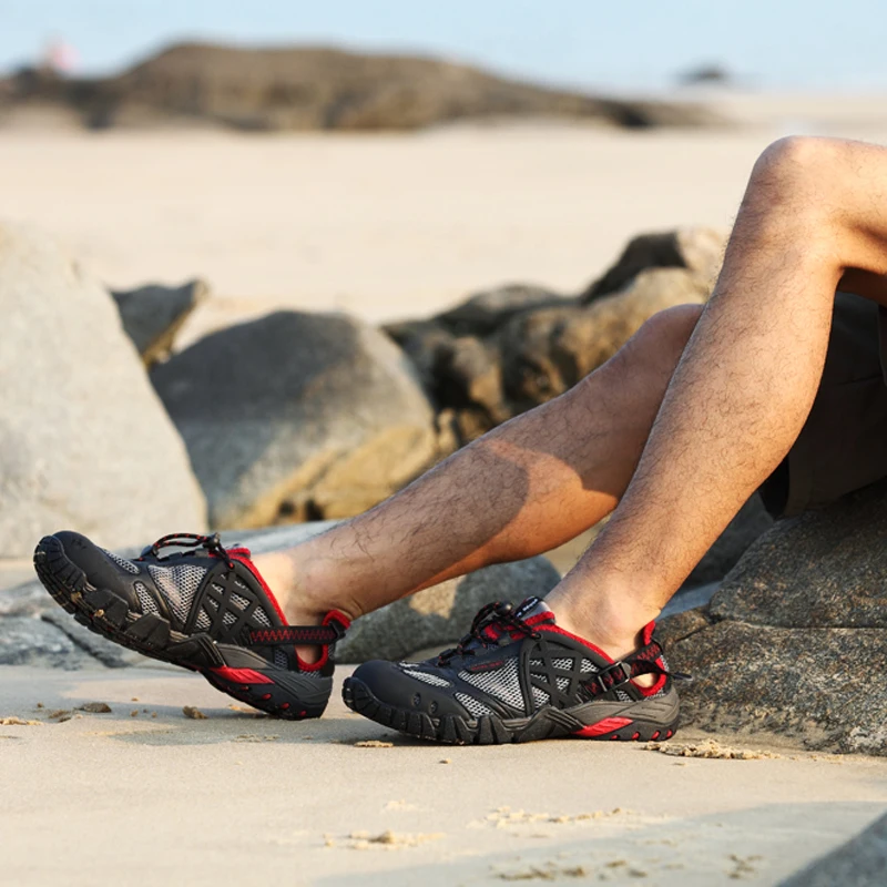 Mens Summer Water Shoes Walking Breathable Shoes For Men-in Men's Casual Shoes from Shoes on 