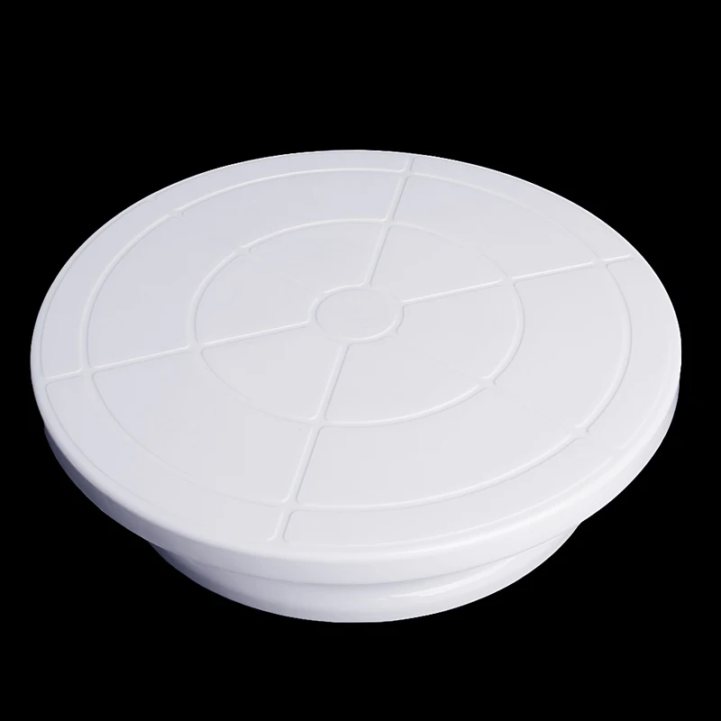 

11" Rotating Revolving Cake Plate Decorating Turntable Kitchen Display Stand Drop shipping