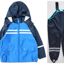 Комплекты одежды для девочек Розничная, популярные модели, Детский костюм для мальчиков(зеленая куртка с динозавром+ нагрудник