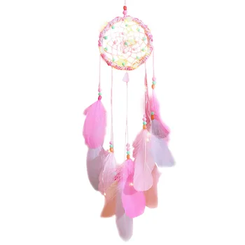

Hot Selling Newest Unicorn Girl Heart Dreamnet Material Pack Diy Energy Catching Net Hand-laid Dreamnet Windbell Hanging Room