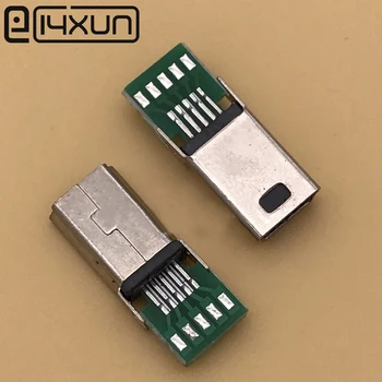 

EClyxun 10pcs For Philips 10P male plug MINI USB 10PIN with PCB board + 330K resistance splint Welded wire type