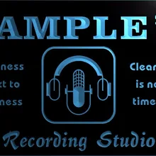 TM043 именной индивидуальный Студийный микрофон для записи неоновый светильник знак