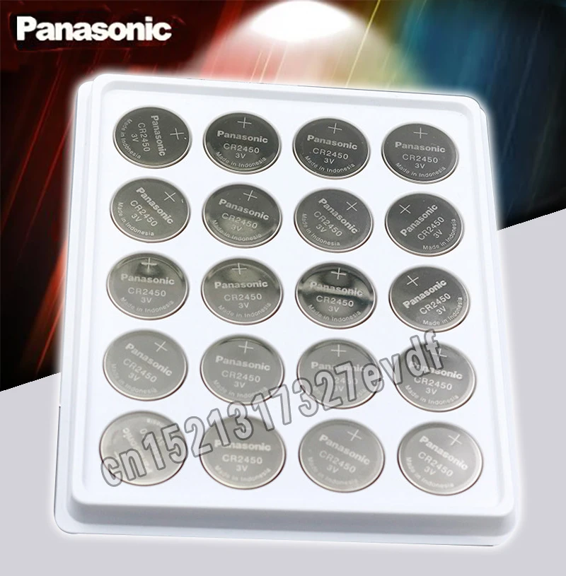 

10PCS Original Panasonic CR2450 CR 2450 3V Lithium Button Cell Battery Coin Batteries For Watches,clocks,hearing aids