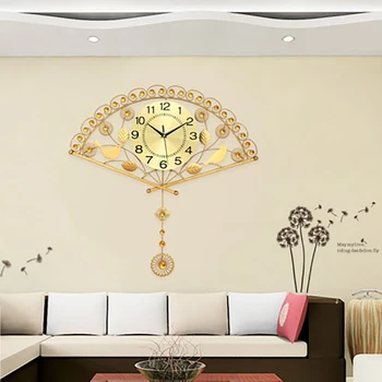 

Wall Clock Modern Design Wall Watches Home Decor Fashion Art Wall Hanging Pendulum Clock Clocks Wall Metal Decoration WZH108