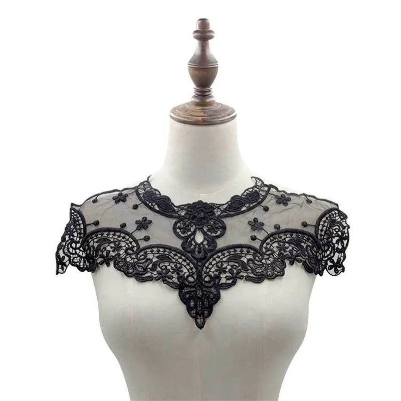 

Dress Lace Fabric Blouse Costume Decor Fine Lace Fabric Dress Applique Blouse Sewing Trims DIY Neckline Collar Accessories