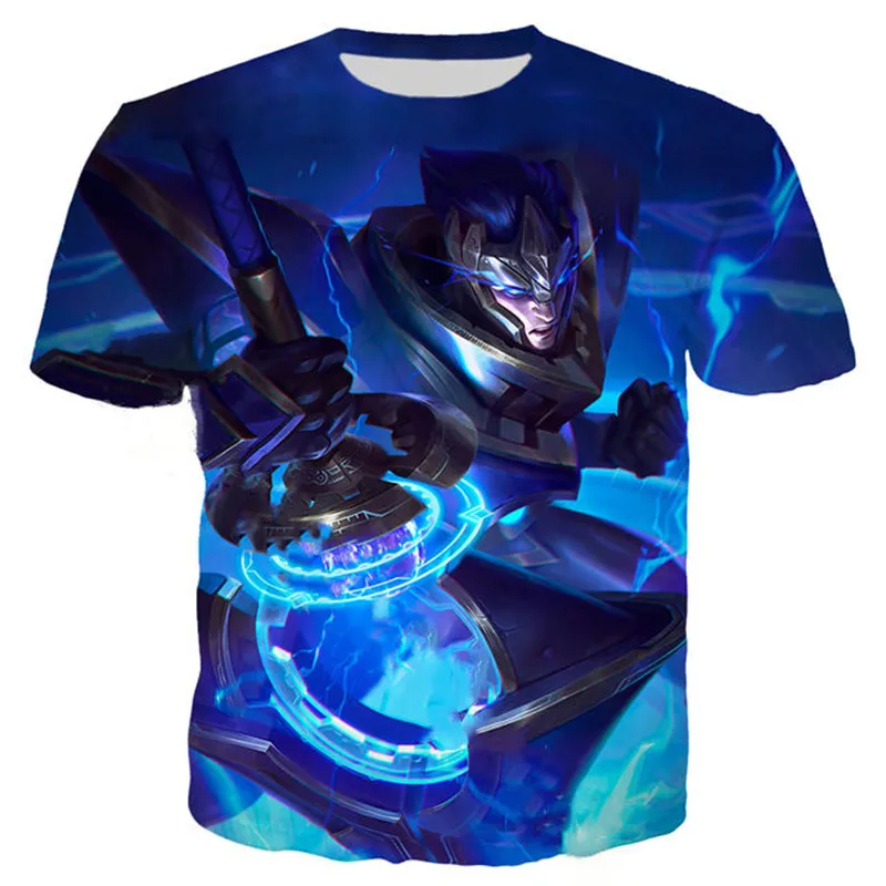 Liumaohua 3D Футболка с принтом Лига Легенд Hextech Jarvan IV всплеск книги по искусству кожи