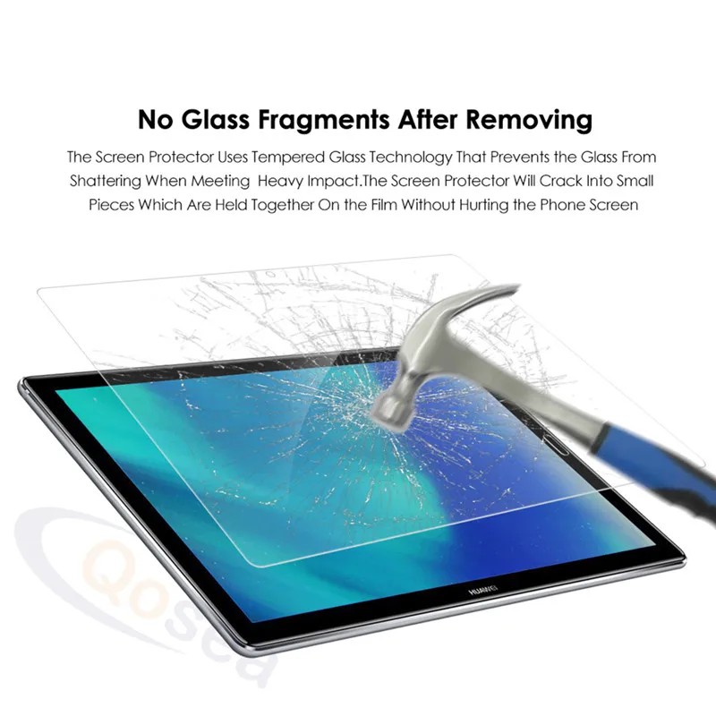 Qosea для huawei Mediapad T5 10 0 Wi Fi Экран защитная пленка 9 H Защитная планшета MediaPad M5 8 4 дюйма