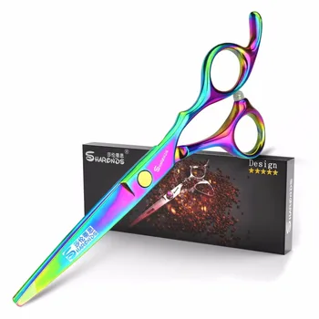 

6 inch Professional barber Scissors Cutting Thinning Styling Tool Hair Scissors titanium Salon Hairdressing Shears