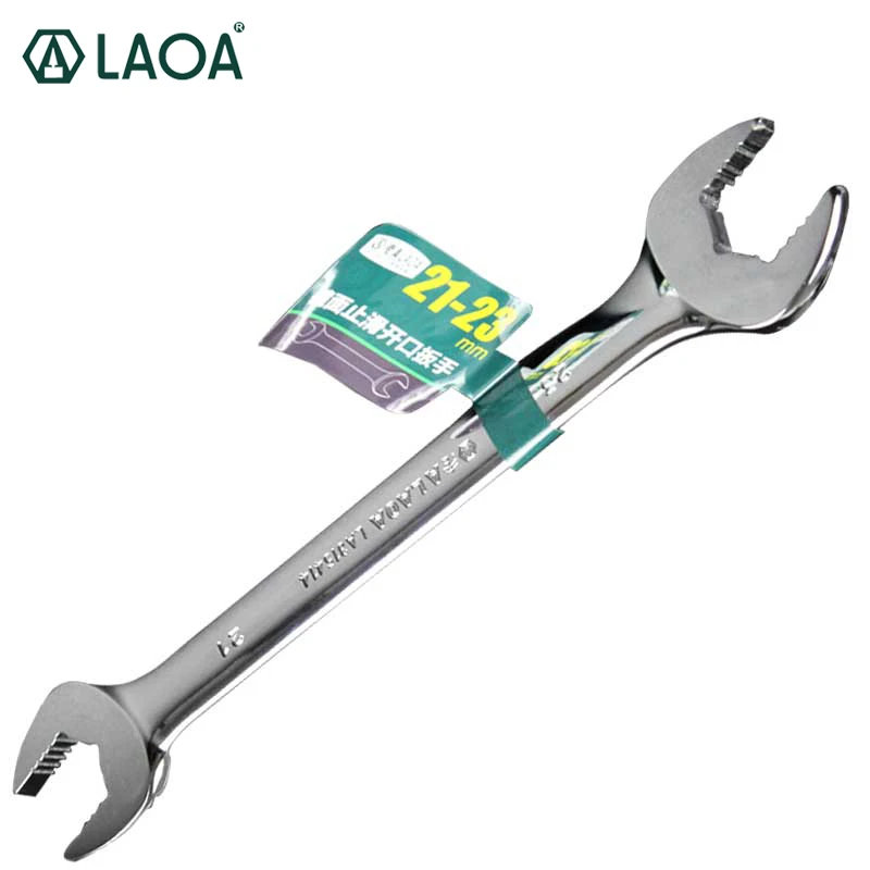 LAOA CR V Open Wrench Double Head Open End Wrench Anti slip Dual use