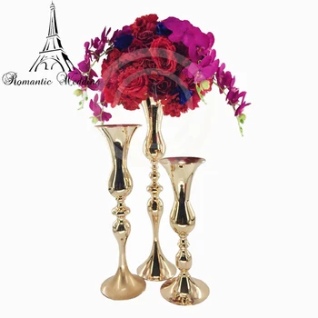 

Metal New Silver Gold Vase Wedding Event Product Decoration one Piece packing