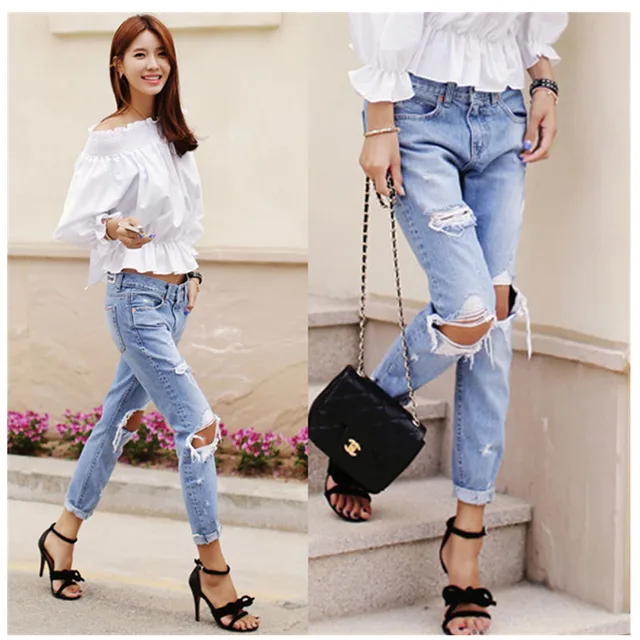 denim pants women's outfit