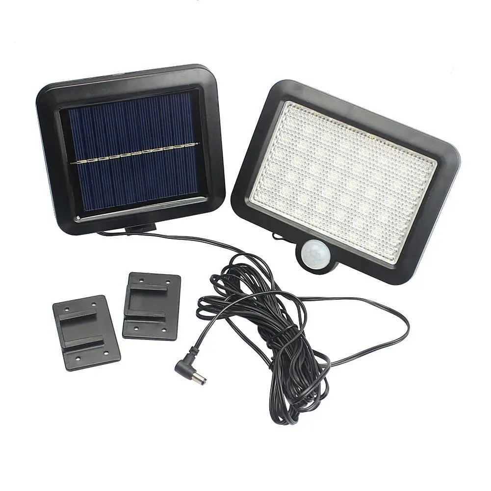 56 LED Открытый Солнечный Wandlamp PIR датчик движения Солнечная лампа