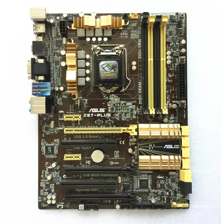 

Z87-PLUS all solid-state large board support I5 4590, 4790K used 90%new