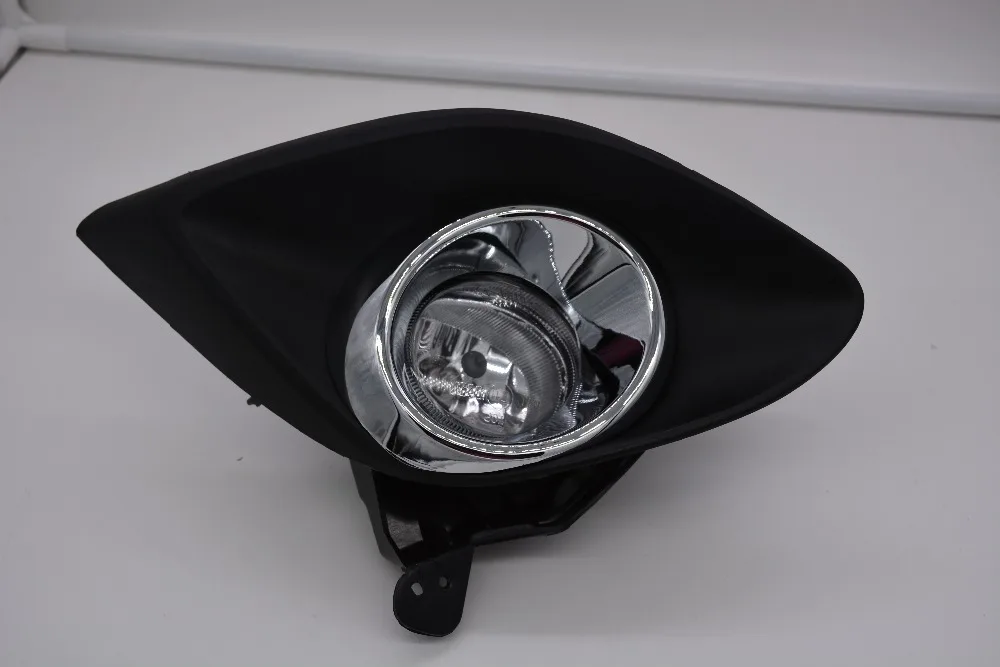 

eOsuns halogen fog lamp with wires harness, switch, fog lamp house and frame cover complete kit for mazda 2 M2 2010