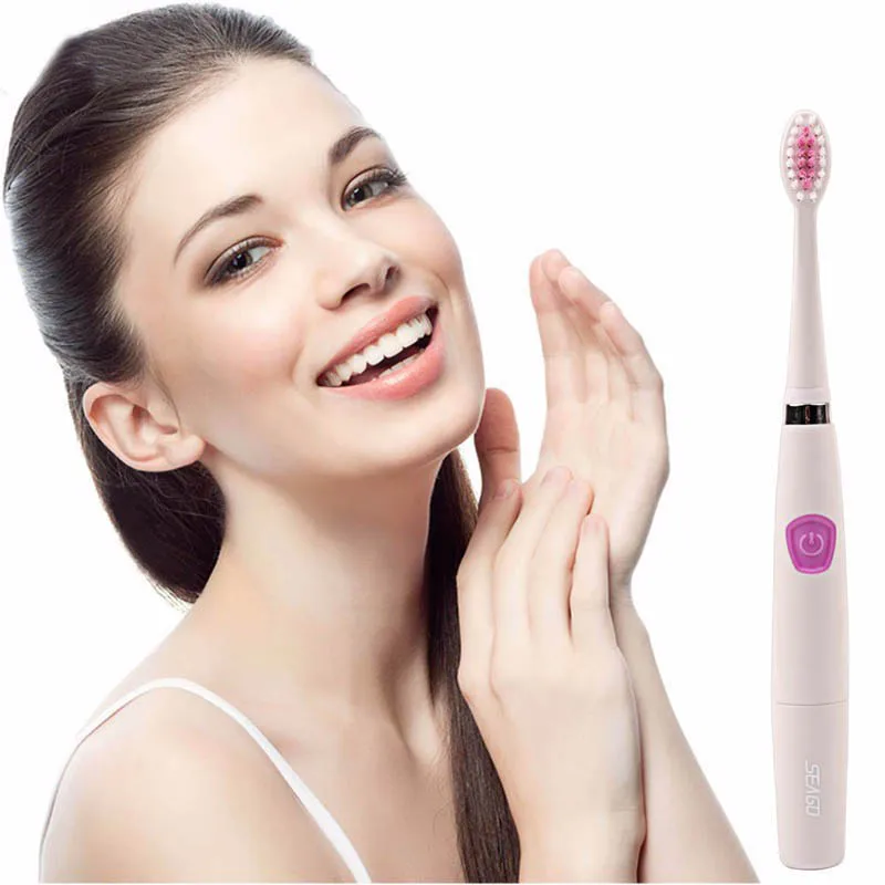 

Seago SG-612 Children adult electric toothbrush waterproof sonic battery deep oral cleaning Gift