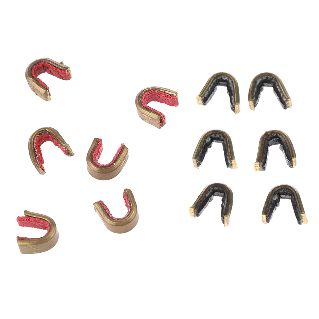 12Pcs Bowstring Nock Set Buckle Clips Nocking Points Archery Bow String Buckle Clip Bow String Protect Archery Accessories