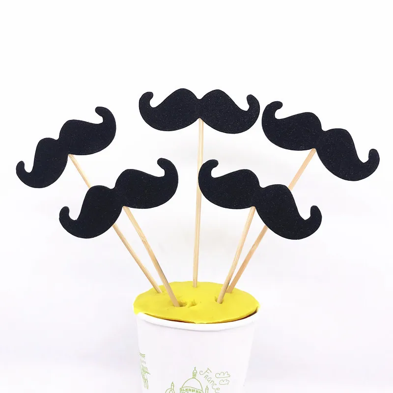 5 шт. г-н галстук джентльмена шляпа торт Топпер кекс топперы фрукты зубочистки выпечки поставок День рождения торт флаги DIY украшения